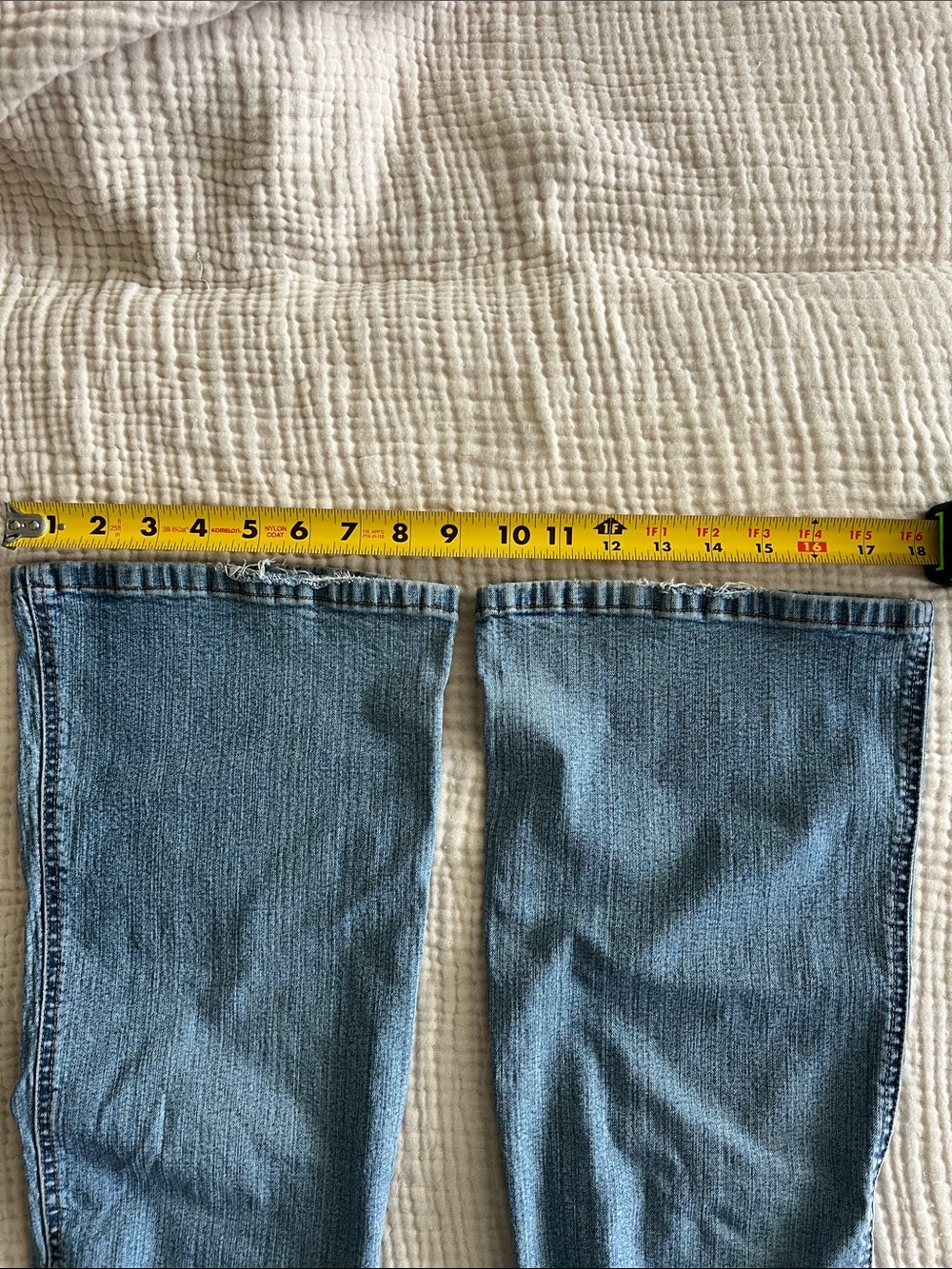 Y2K Light Blue Button-Fly low rise Tilt Jeans - Picture 9 of 12